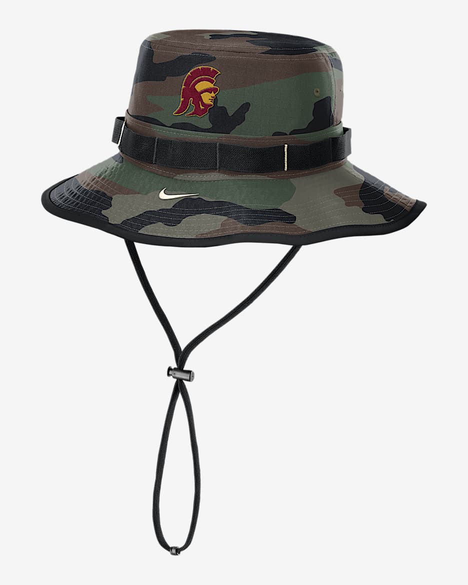 USC 2025 Military Appreciation Boonie Men's Nike Dri-FIT College Bucket Hat - Olive