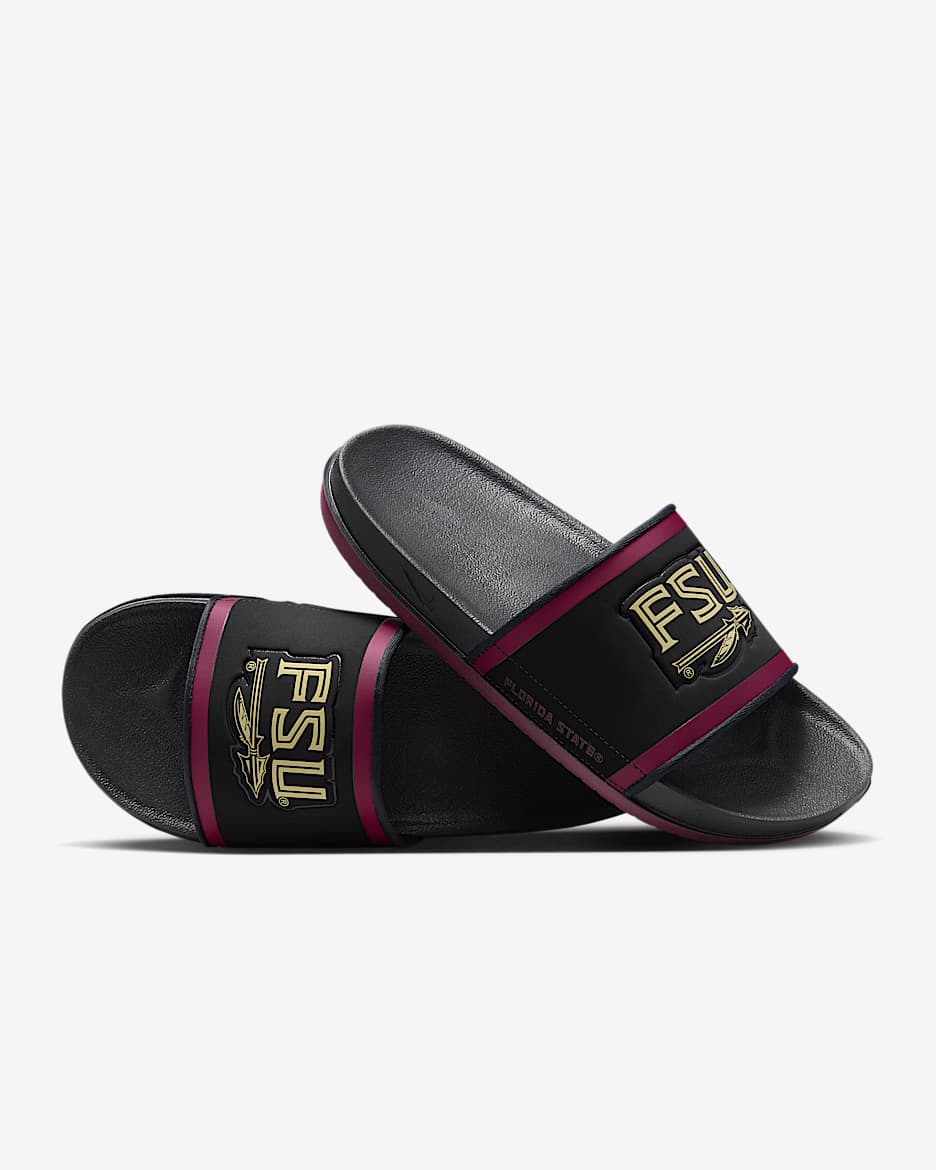 Nike Offcourt (Florida State) Slide - Black/Team Maroon/Team Gold