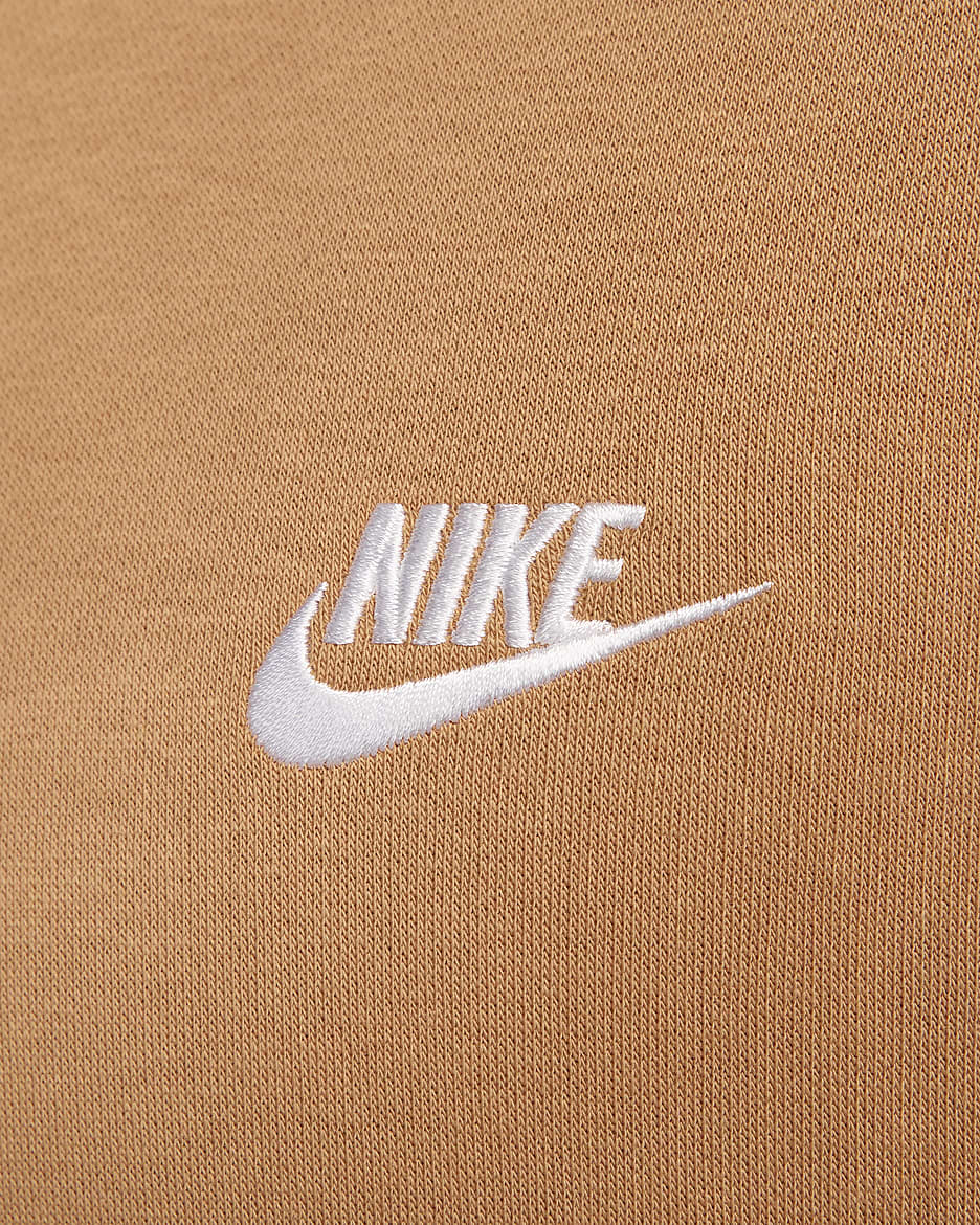 Sweat à capuche Nike Sportswear Club Fleece - Flax/Flax/Blanc