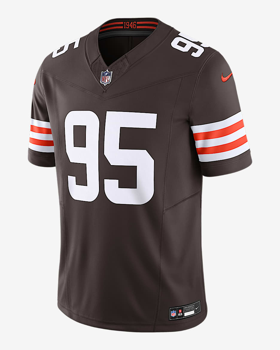 Myles Garrett Cleveland Browns Men's Nike Dri-FIT NFL Limited Jersey - Seal Brown