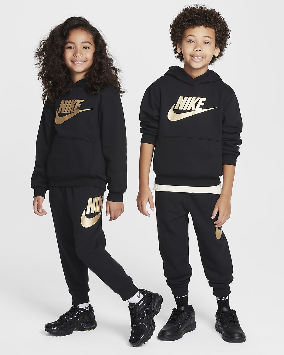 Nike Sportswear Club Fleece Pullover Little Kids Hoodie - Black