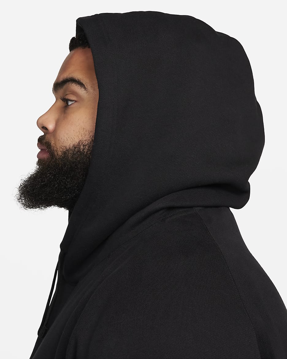 Sudadera con gorro sin cierre de tejido Fleece para hombre LeBron - Negro/Fantasma