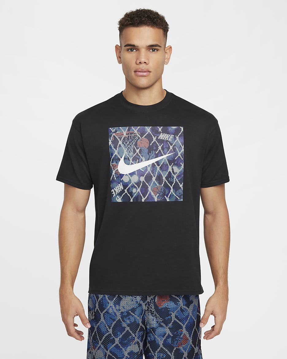 Nike Men's Max90 Basketball T-Shirt - Black