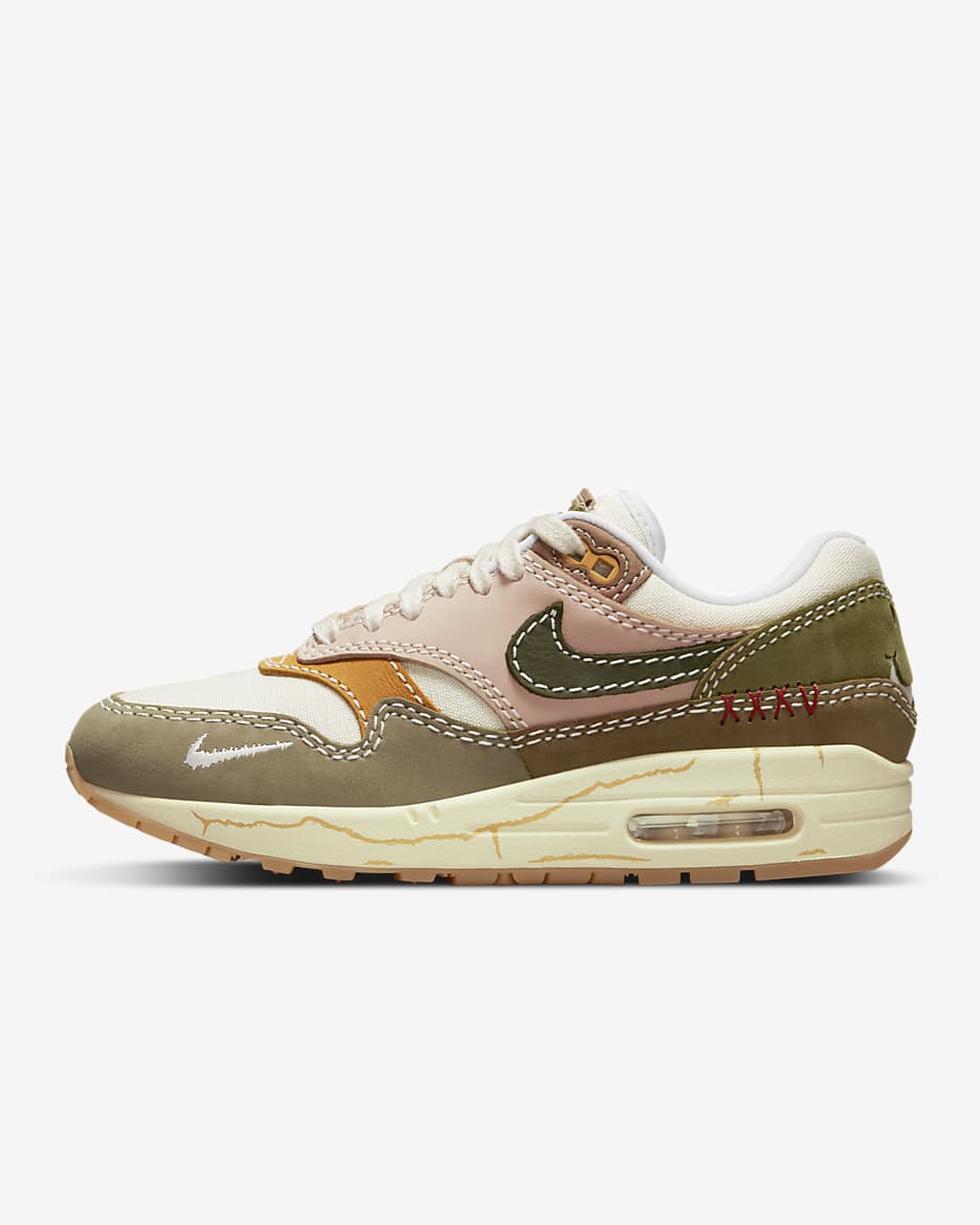Nike Air Max 1 Premium Women's Shoes - Sail/Mineral Clay/Pilgrim/Cargo Khaki