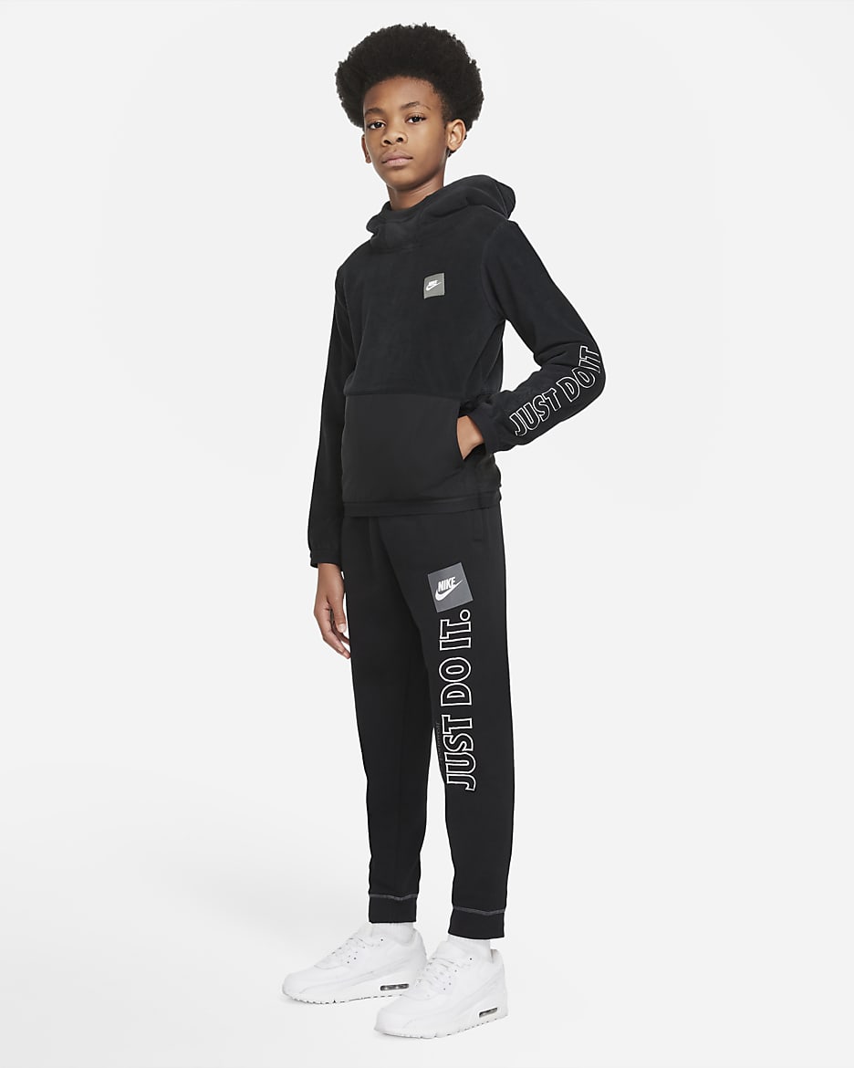 Nike Sportswear Big Kids' (Boys') JDI Winterized Top - Black/White