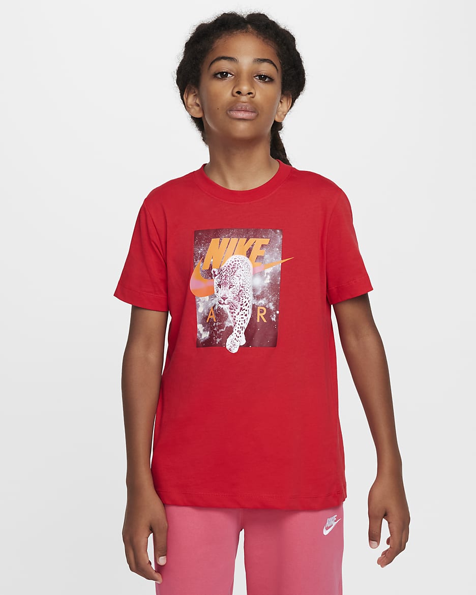 Nike Sportswear Big Kids' T-Shirt - University Red