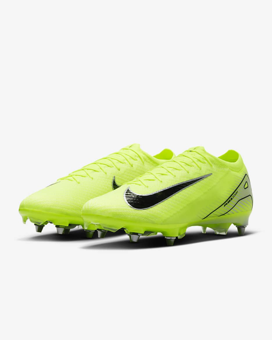 Nike Mercurial Vapor 16 Elite SG-Pro Low-Top Football Boot - Volt/Black