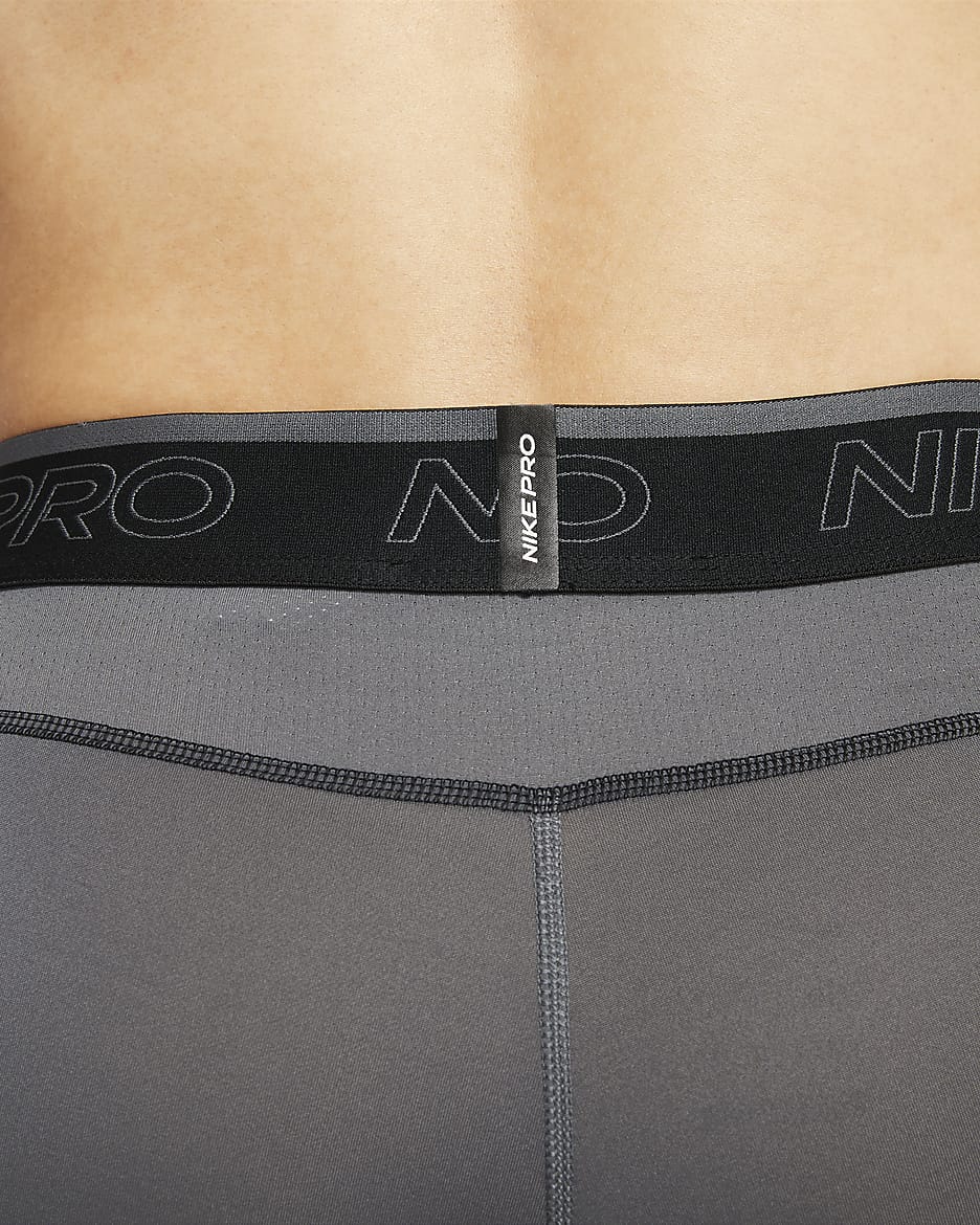 Nike Pro Dri-FIT Men's Shorts - Iron Grey/Black/Black