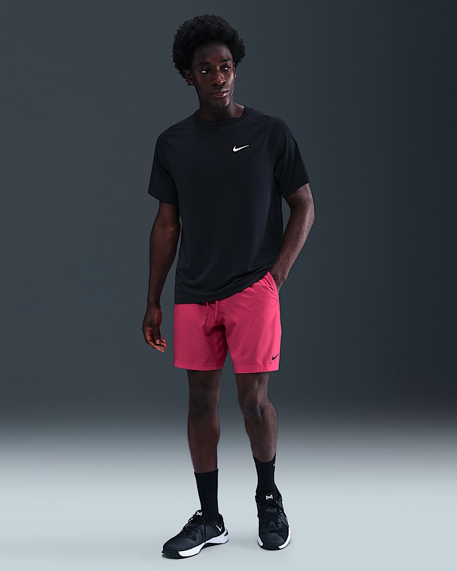 Nike Form Men's Dri-FIT 7" Unlined Versatile Shorts - Rush Pink/Black