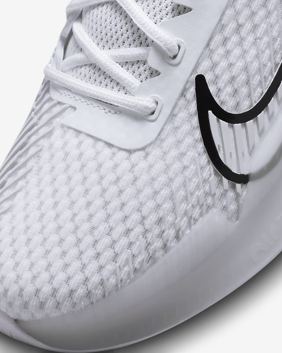 Tenis de tenis para cancha dura para mujer NikeCourt Air Zoom Vapor 11 - Blanco/Blanco cumbre/Negro