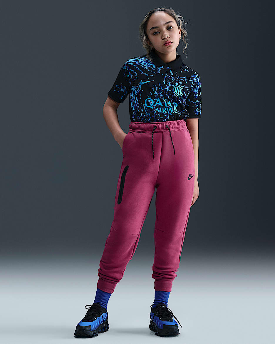 Nike Sportswear Tech Fleece Girls' Joggers - Sweet Beet/Black/Black
