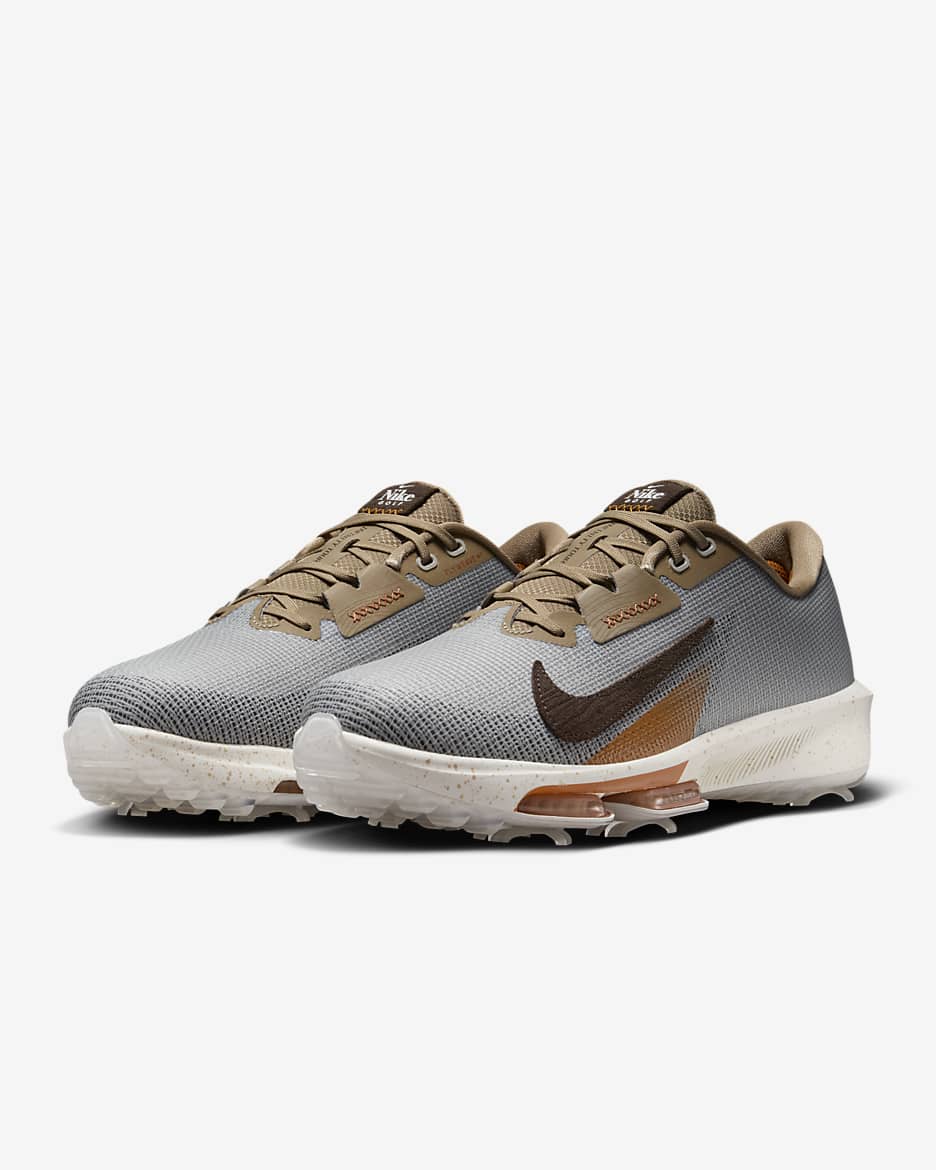 Nike Air Zoom Infinity Tour NRG Golf Shoes (Wide) - Light Iron Ore/Sail/Khaki/Baroque Brown