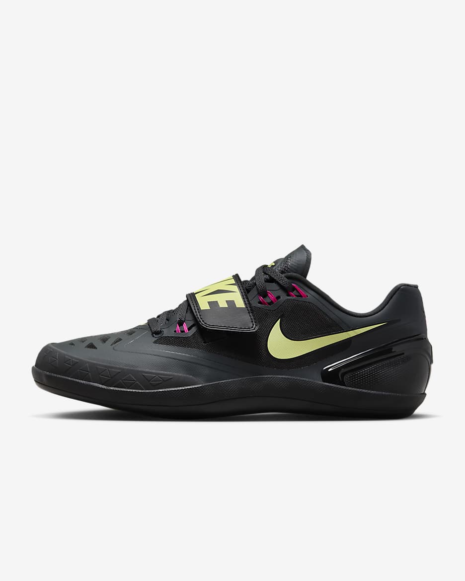 Chaussure de course et lancer Nike Zoom Rotational 6 - Anthracite/Noir/Light Lemon Twist/Fierce Pink