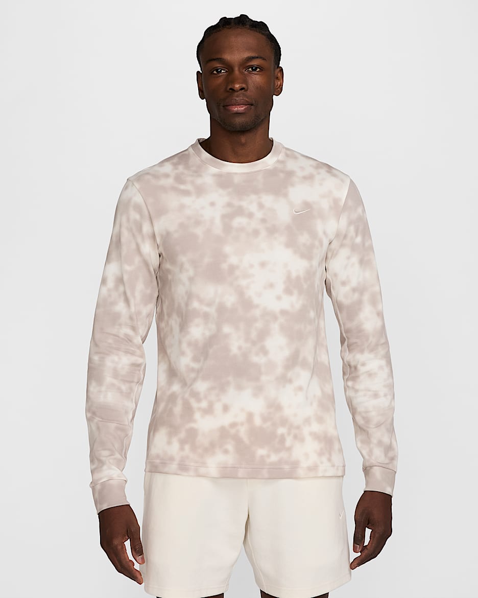 Nike Primary Men's Dri-FIT Long-Sleeve Fitness Top - Sail/College Grey/Sail