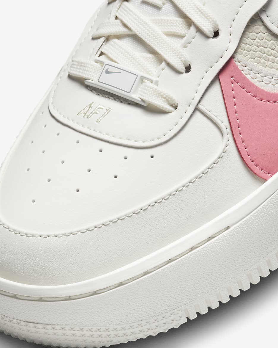 Nike Air Force 1 PLT.AF.ORM Women's Shoes - Sail/Coconut Milk/Sea Coral/Coral Chalk