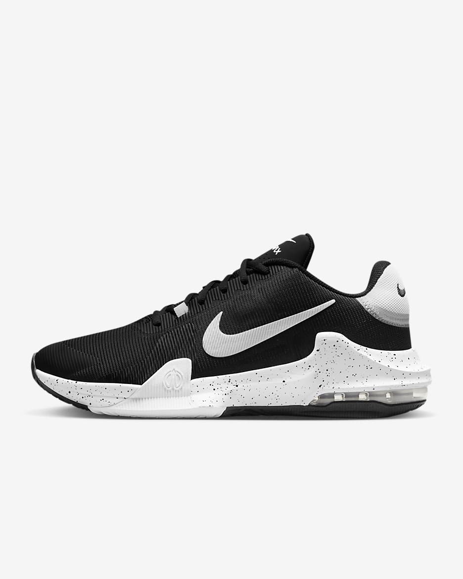 Nike Impact 4 Basketball Shoes - Black/Wolf Grey/White