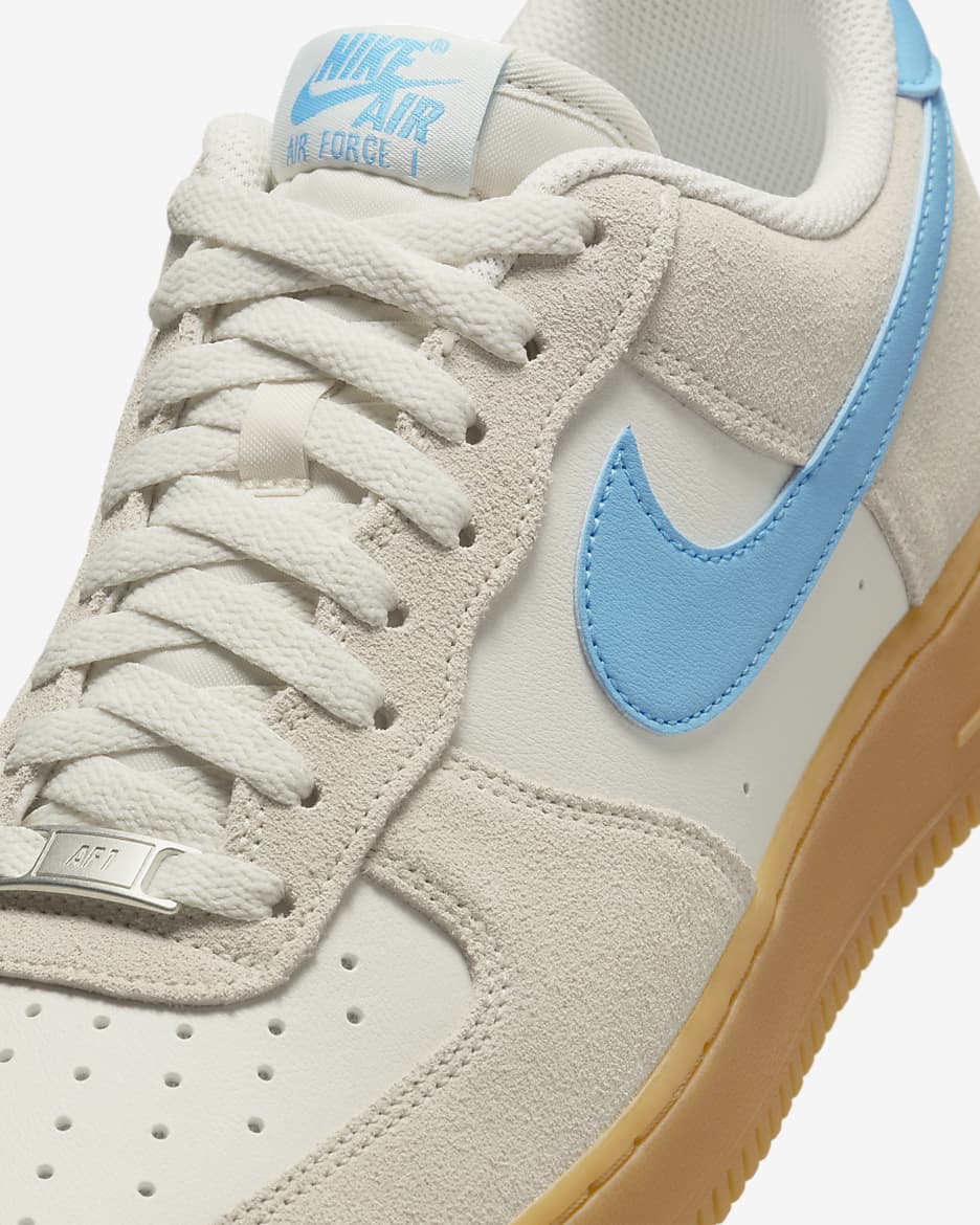 Nike Air Force 1 '07 LV8 男鞋 - Phantom/Gum Yellow/Summit White/Baltic Blue