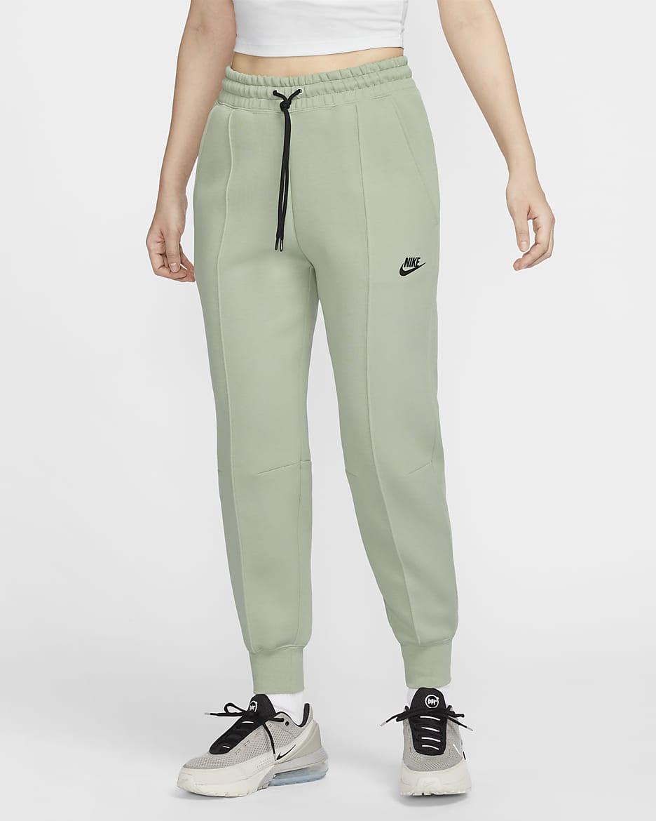 Nike Sportswear Tech Fleece Women's Mid-Rise Joggers - Jade Horizon/Black