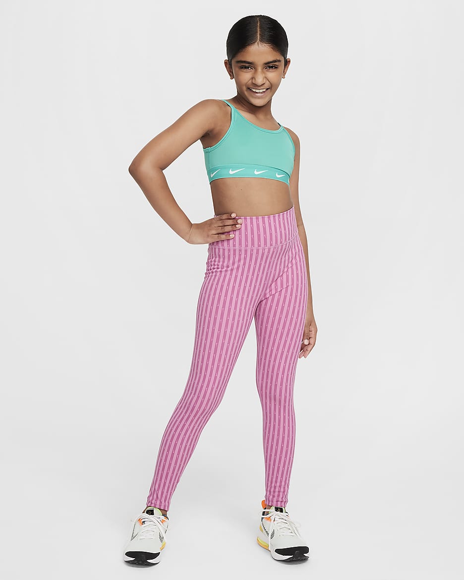 Legging taille haute Dri-FIT Nike One pour ado (fille) - Magic Flamingo/Hyper Pink