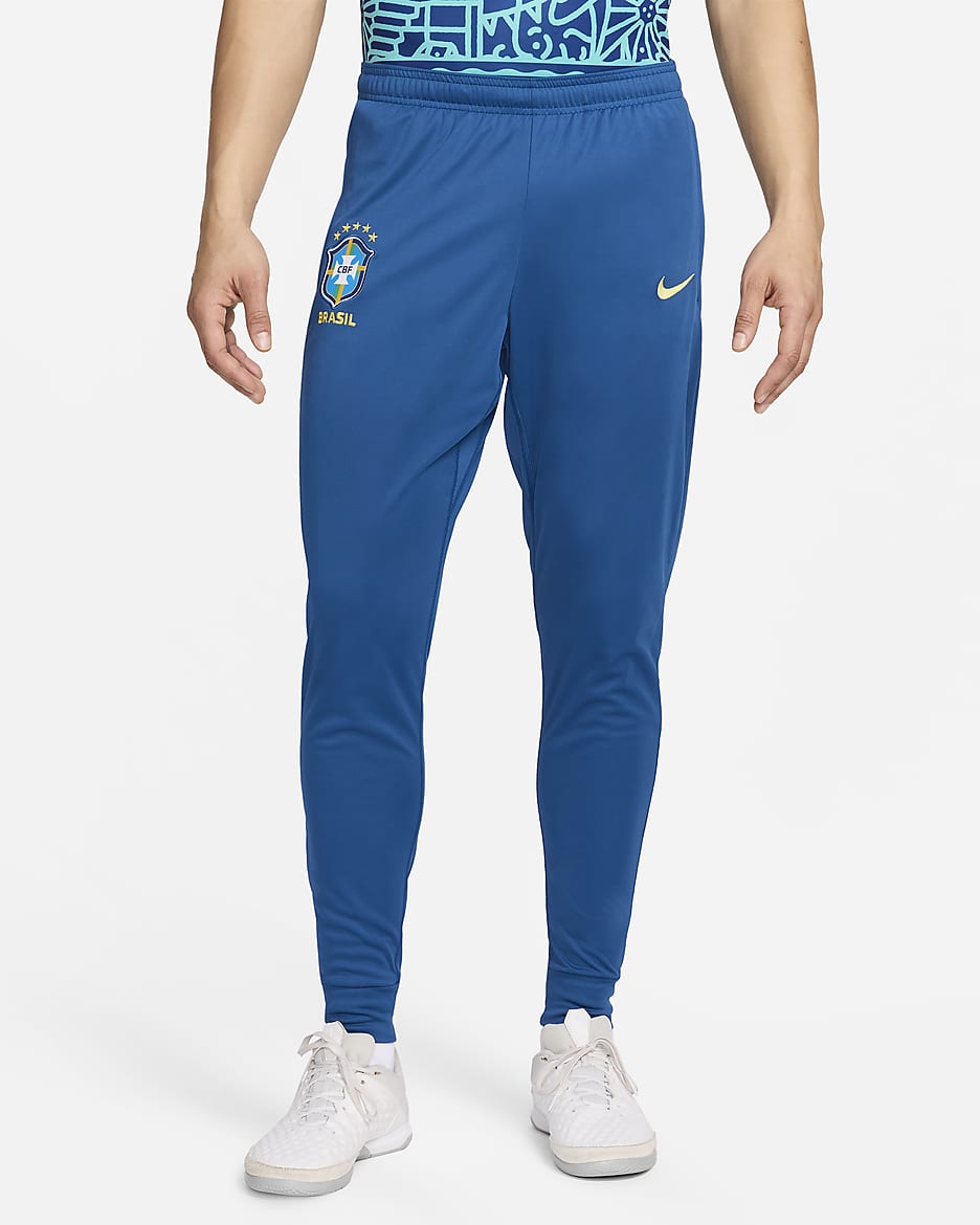 Brazil Academy Pro Men's Nike Dri-FIT Soccer Track Pants - Court Blue/Dynamic Yellow