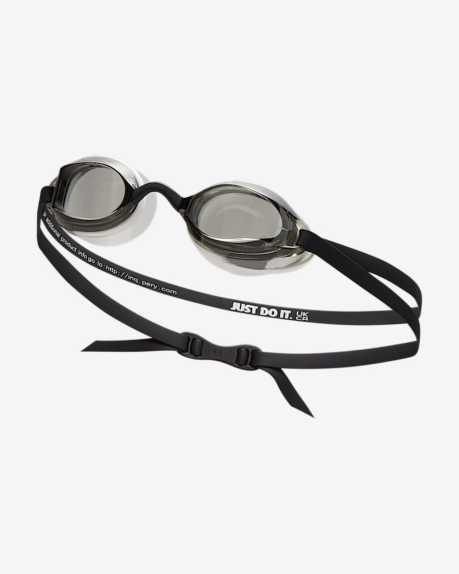 Goggles para niños talla grande Nike Swim Legacy - Gris humo claro/Negro/Blanco