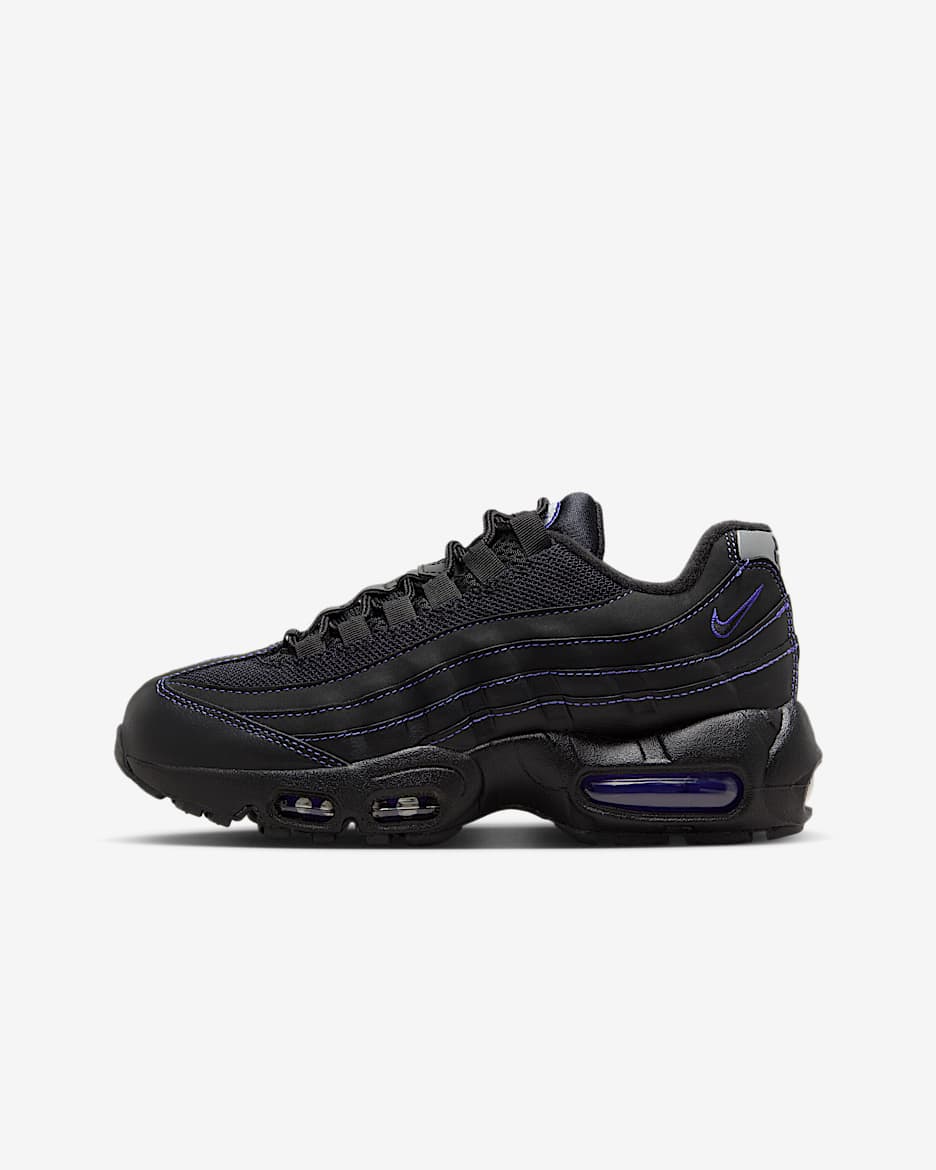 Nike Air Max 95 Recraft Kinderschoenen - Zwart/Persian Violet/Wolf Grey/Zwart
