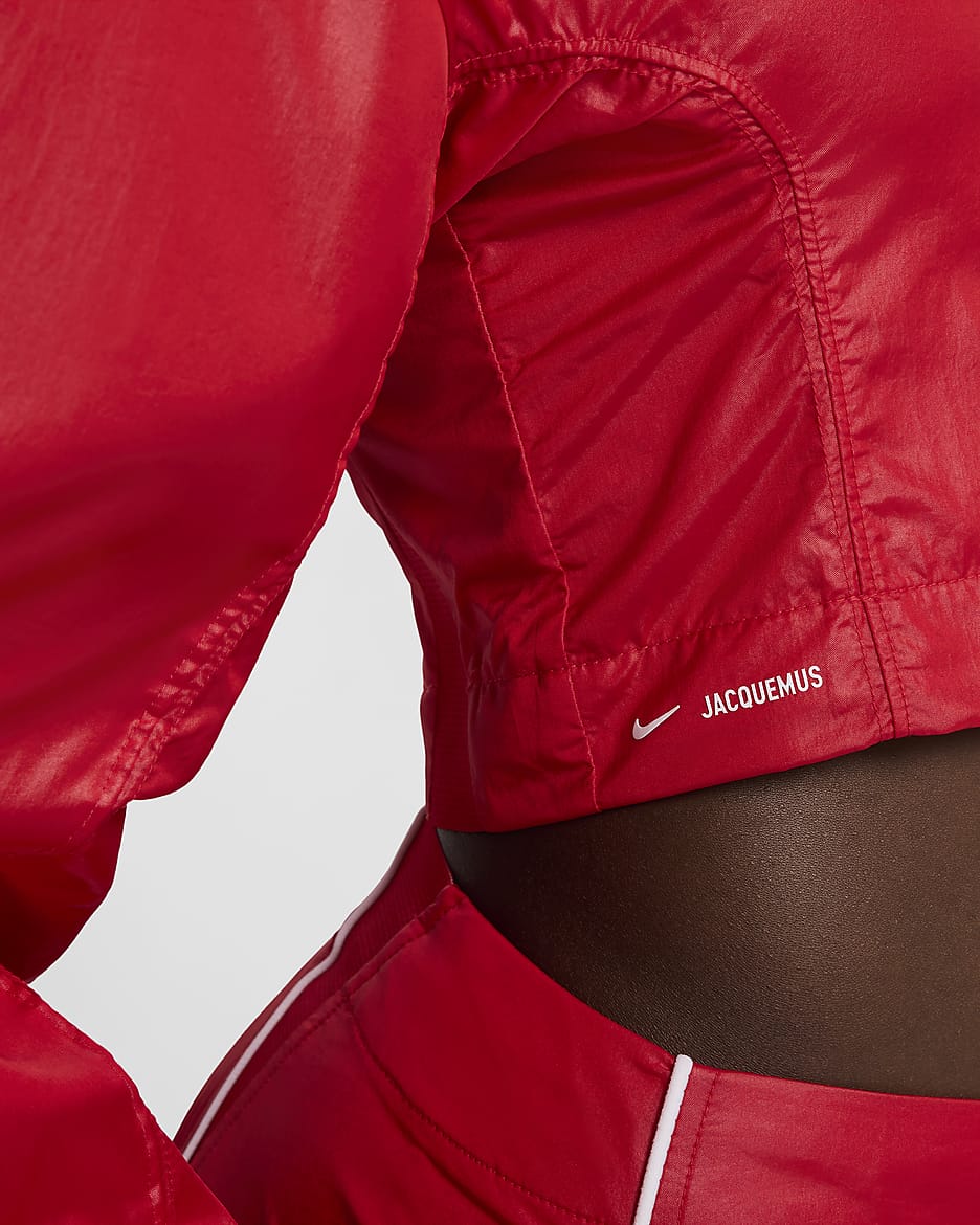 Damska bluza dresowa Nike x Jacquemus - University Red/Biel