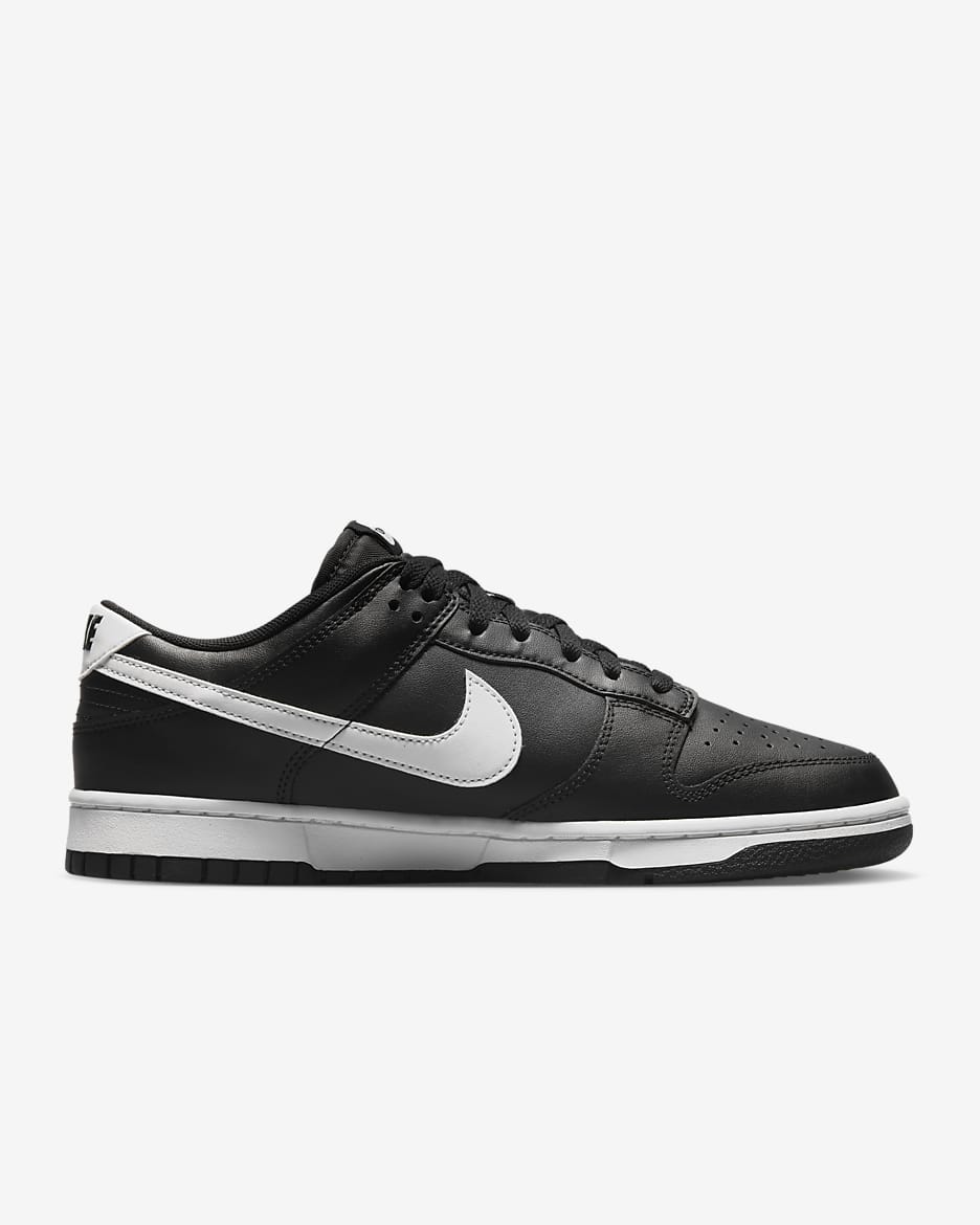 Nike Dunk Low Retro Men's Shoes - Black/Black/White/White