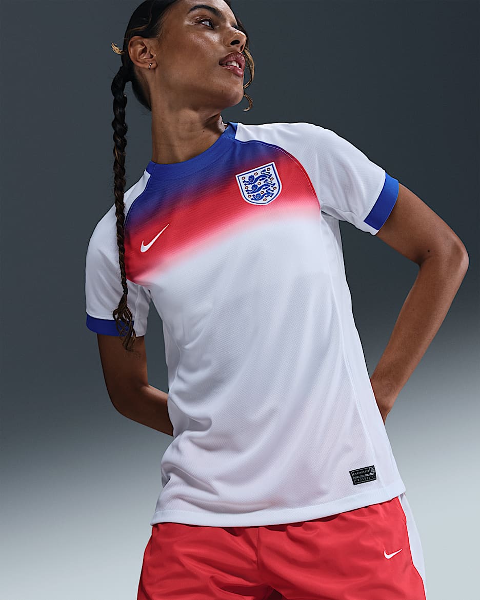 Maillot de foot Replica Nike Dri-FIT Angleterre 2025 Stadium Domicile (équipe féminine) pour femme - Hyper Royal/Blanc/Blanc