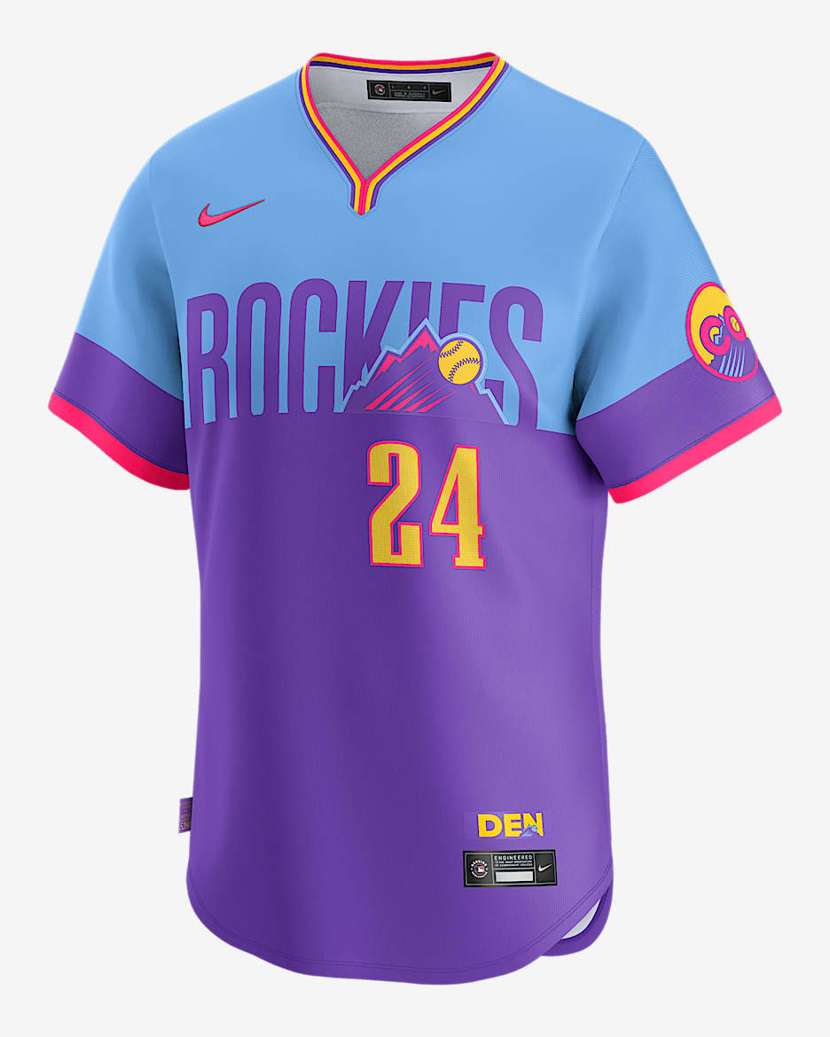 Ryan McMahon Colorado Rockies City Connect Men’s Nike Dri-FIT ADV MLB Limited Jersey - Purple