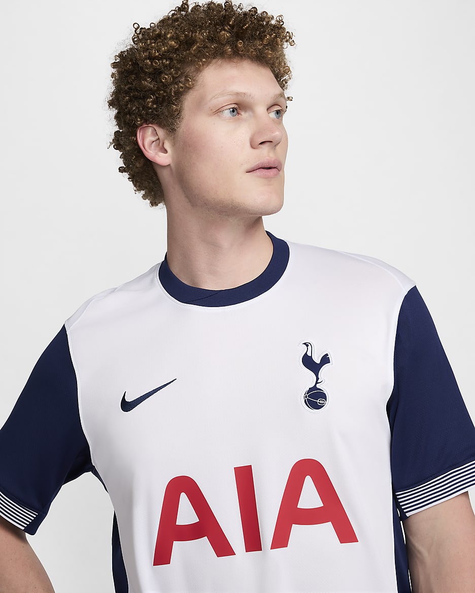 Tottenham Hotspur 2024/25 Stadium Thuis Nike Dri-FIT replicavoetbalshirt voor heren - Wit/Binary Blue/Binary Blue