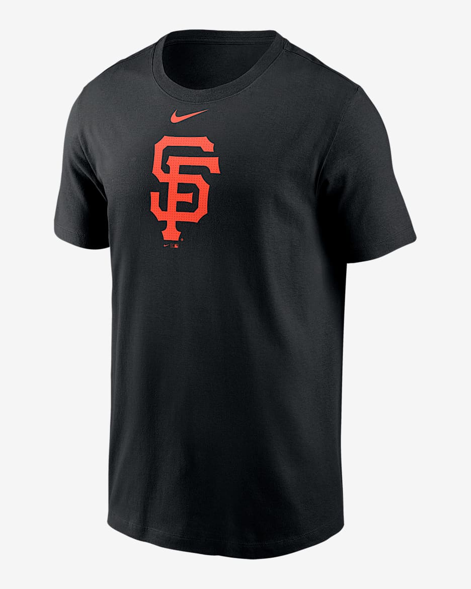 Playera Nike de la MLB para hombre San Francisco Giants Fuse Large Logo - Negro