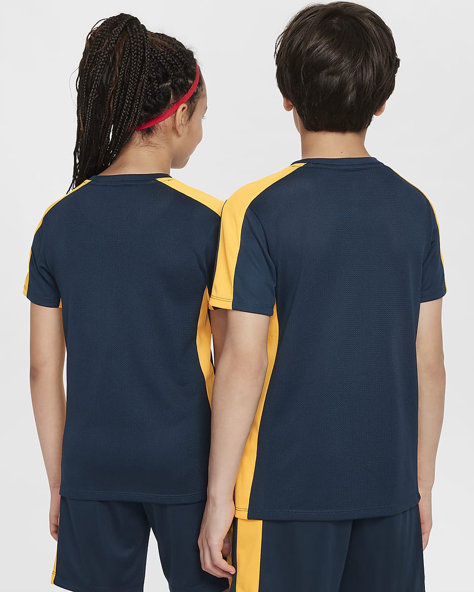 Fotbalové tričko Dri-FIT Academy23 Kylian Mbappé pro větší děti - Armory Navy/Laser Orange