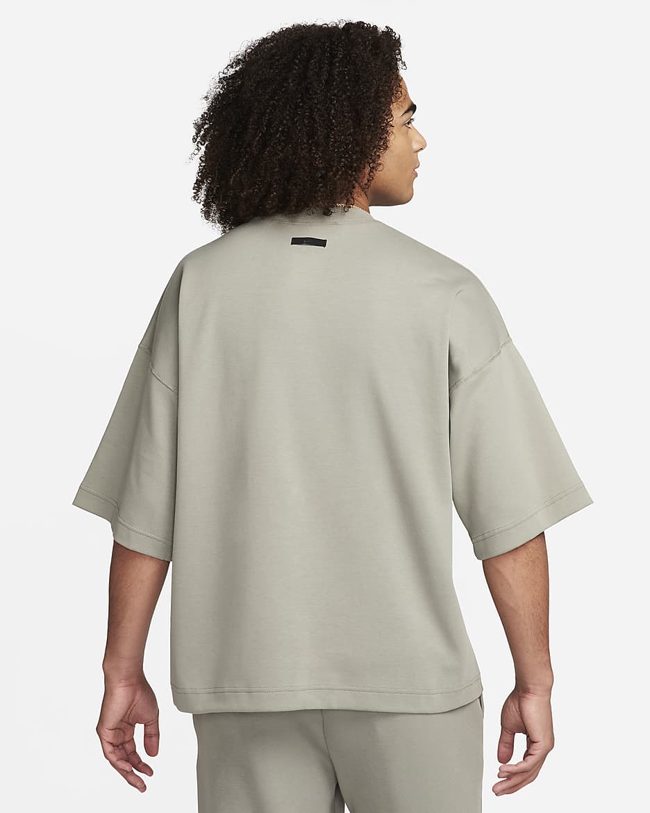 Sweat oversize à manches courtes Nike Sportswear Tech Fleece Reimagined pour homme - Dark Stucco