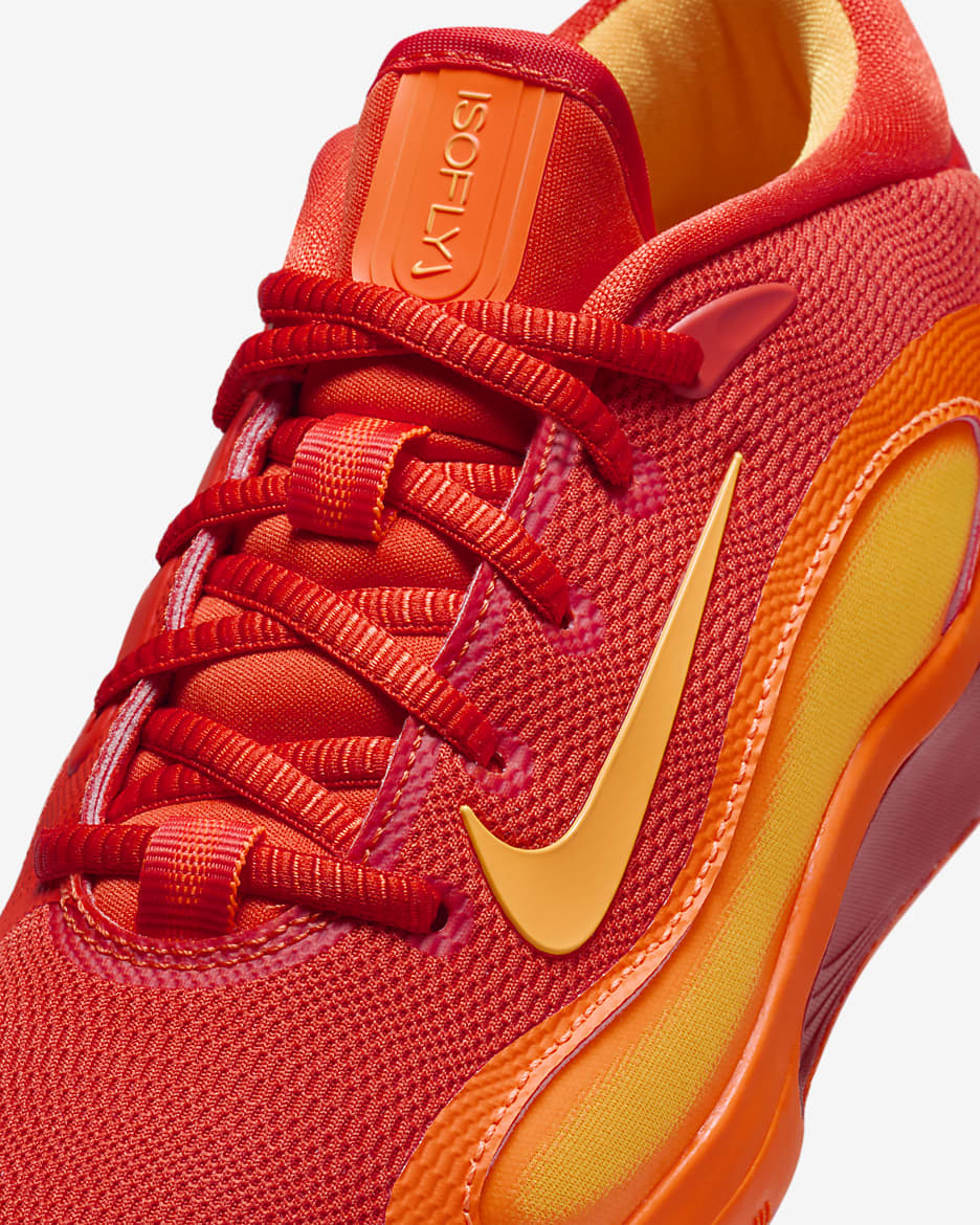 รองเท้าบาสเก็ตบอลเด็กโต Nike IsoFly - Team Orange/Total Orange/ขาว/Laser Orange