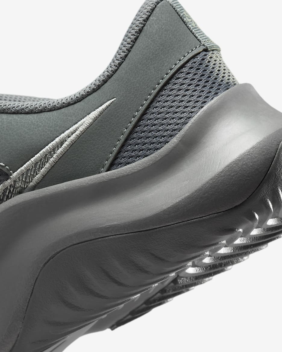 Nike Legend Essential 3 Next Nature Men's Workout Shoes - Smoke Grey/Monarch/Light Smoke Grey