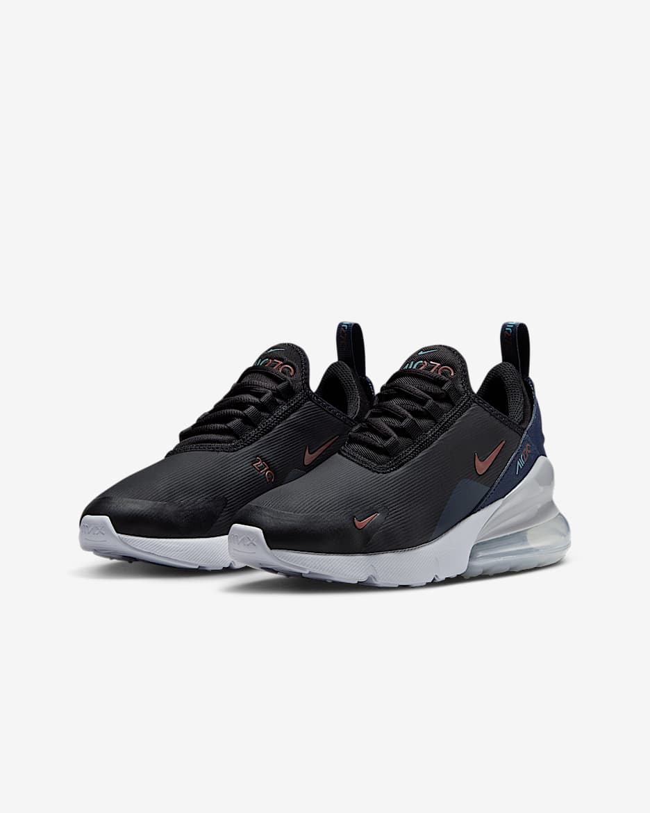 Kids Shoes Nike Air Max 27 Flyknit Junior Junior 270 Black And