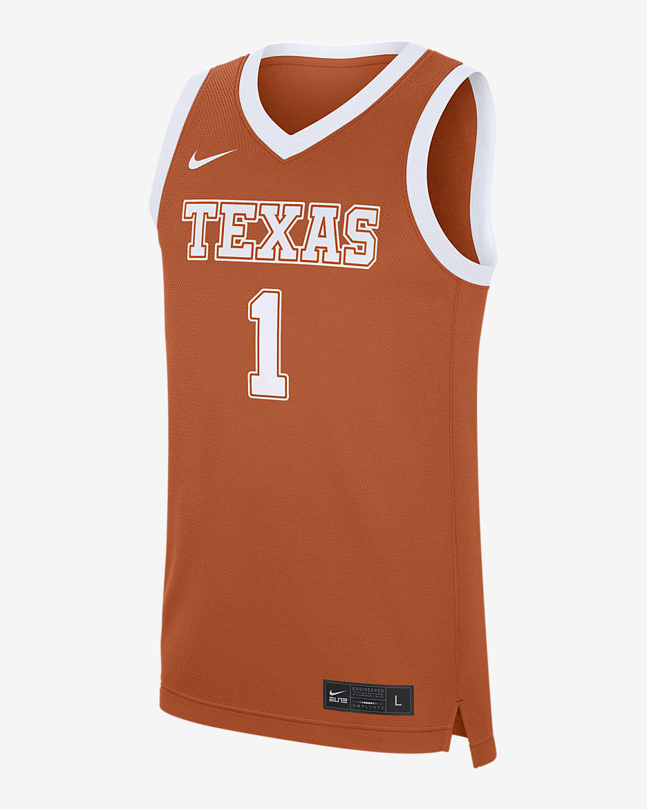 Texas Longhorns Replica Men's Nike College Basketball Jersey - Desert Orange