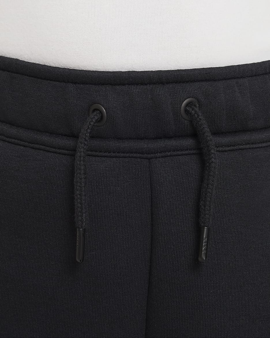 Short Nike Tech Fleece pour ado (garçon) - Noir/Noir/Noir