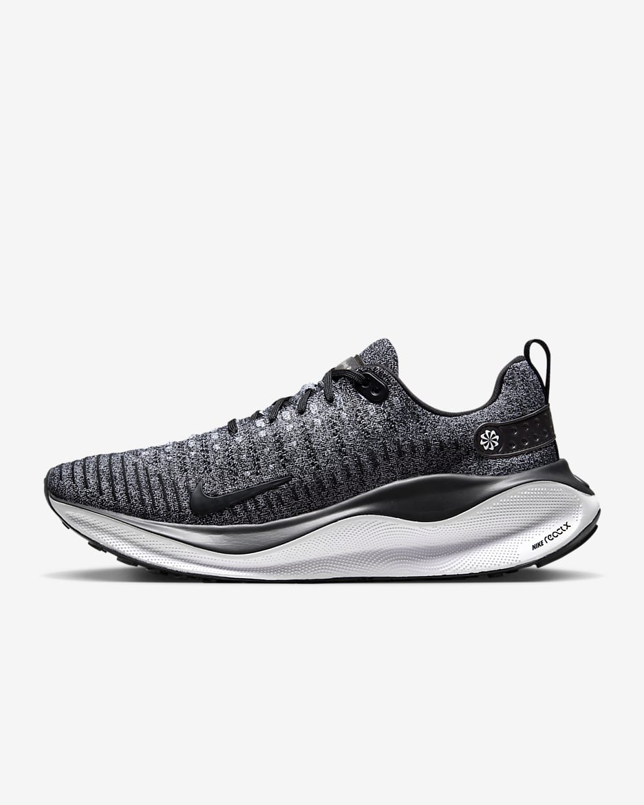 Nike InfinityRN 4 Men's Road Running Shoes - Black/White/Black