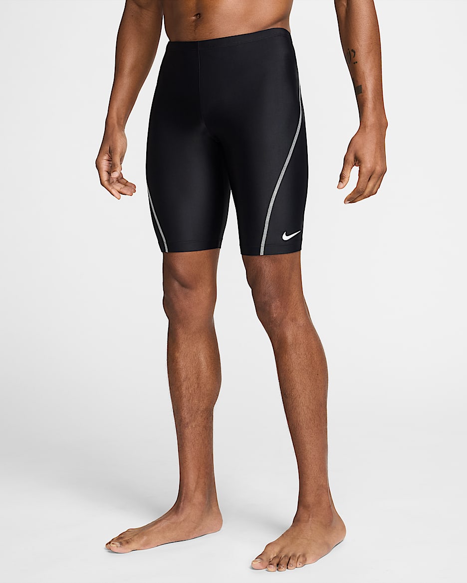 Jammer para hombre Nike Swim - Negro/Blanco