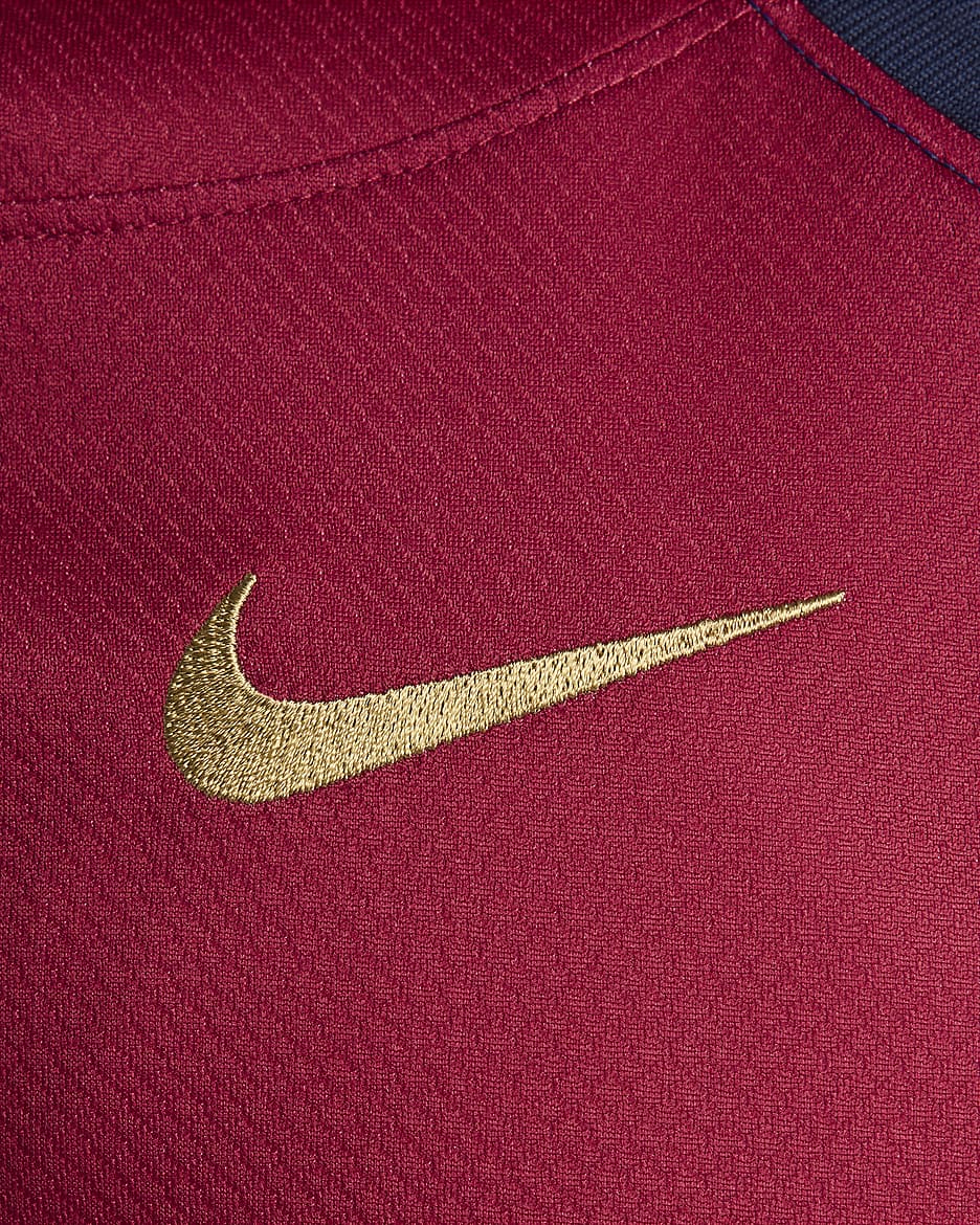 Damska koszulka piłkarska Nike Dri-FIT FC Barcelona Stadium 2024/25 (wersja domowa) – replika - Deep Royal Blue/Noble Red/Midnight Navy/Club Gold