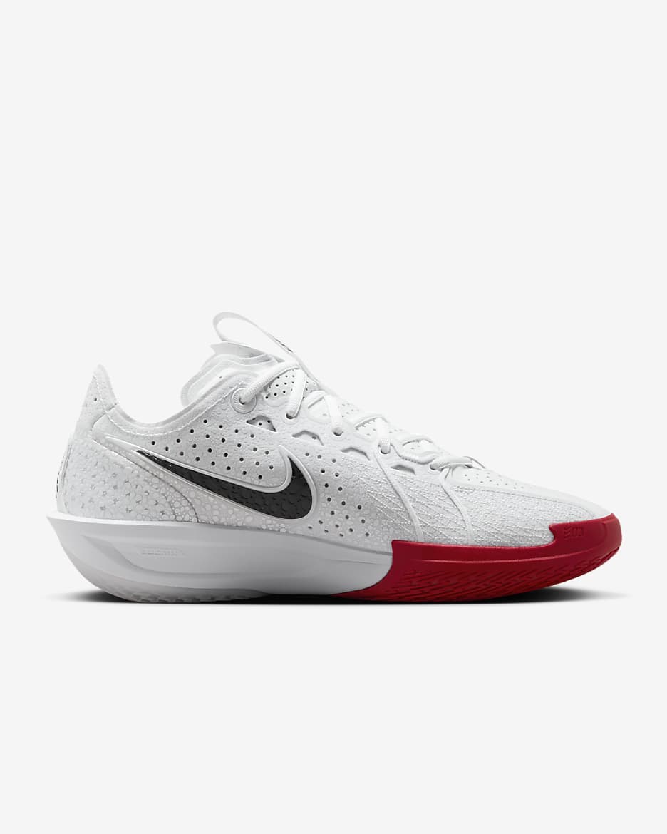 Nike G.T. Cut 3 Basketball Shoes - White/Sport Red/Obsidian