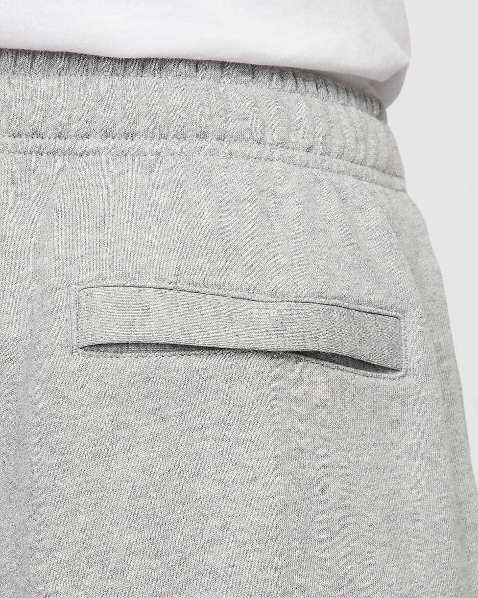 Nike Club Fleece Men's Oversized French Terry Pants - Dark Grey Heather/Light Smoke Grey/White