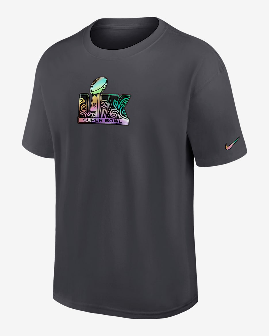 Super Bowl LIX Statement Max90 Men's Nike NFL T-Shirt - Anthracite