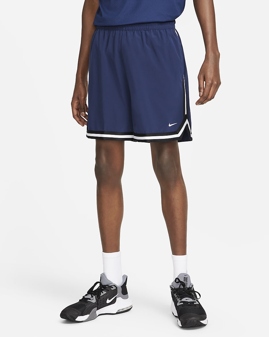 Nike DNA Men's Dri-FIT 6" UV Woven Basketball Shorts - Midnight Navy/Black/White