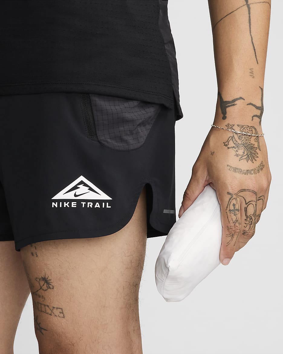 Chamarra de correr para hombre Nike Trail Aireez - Blanco cumbre/Vela/Negro