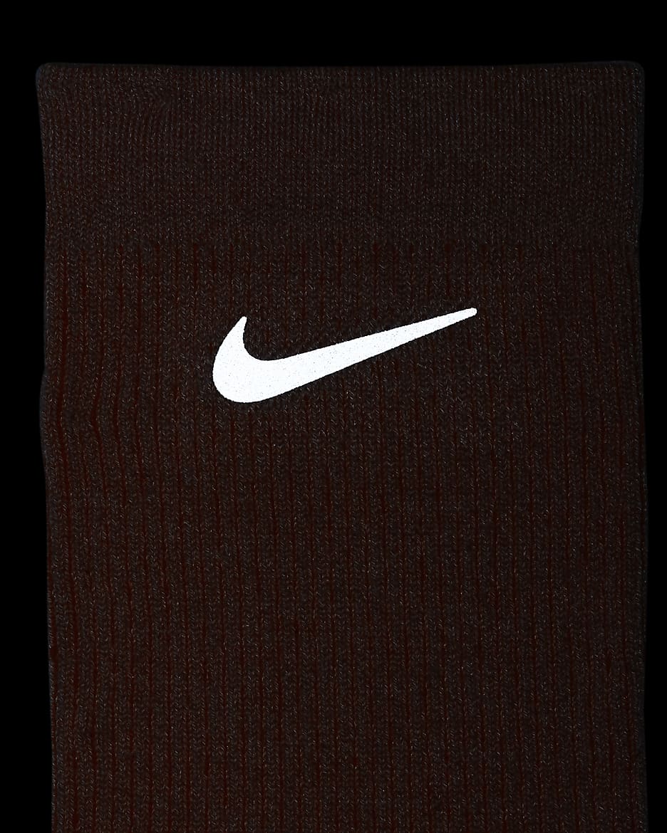 Nike Dri-FIT Trail-Running Crew Socks - Phantom/Vivid Orange/Monarch