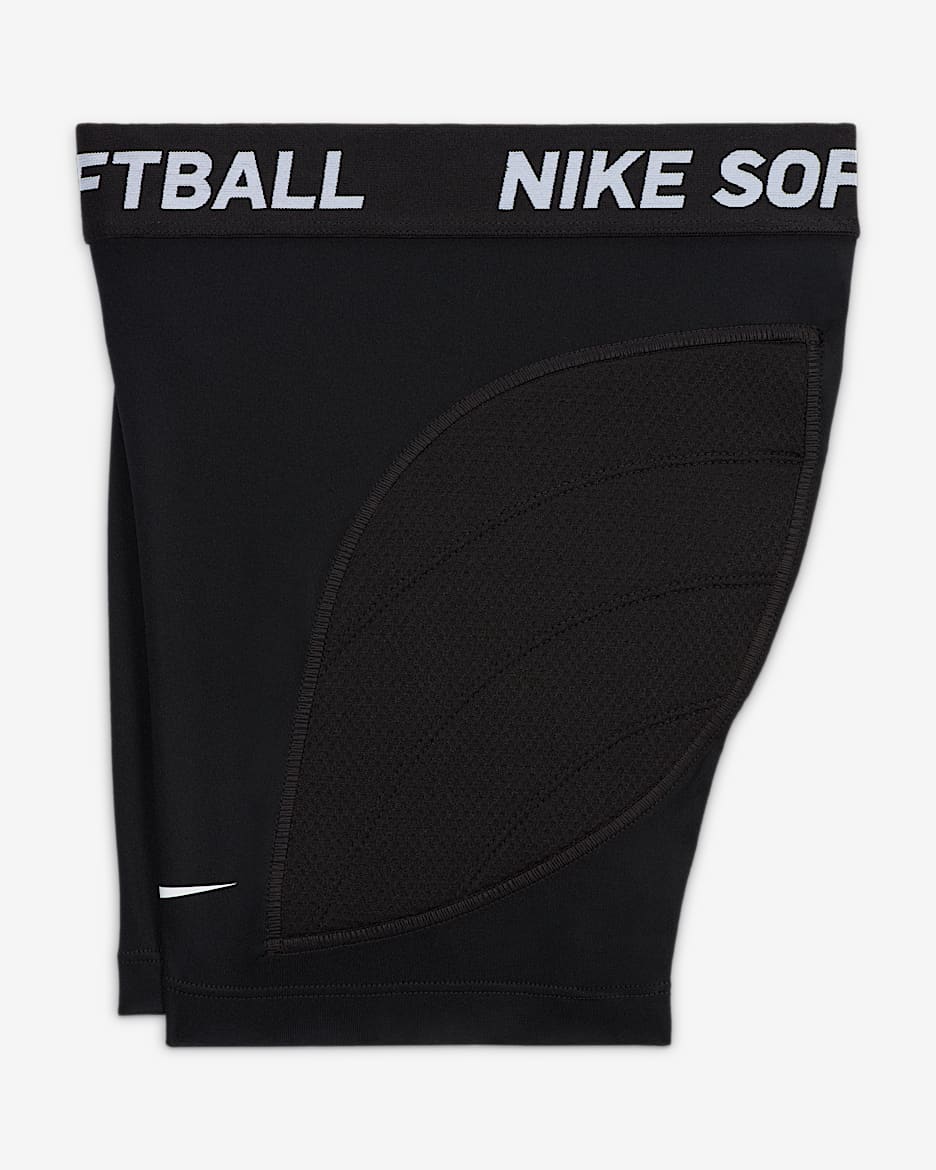 Nike Big Kids' (Girls') Dri-FIT Softball Slider Shorts - Black