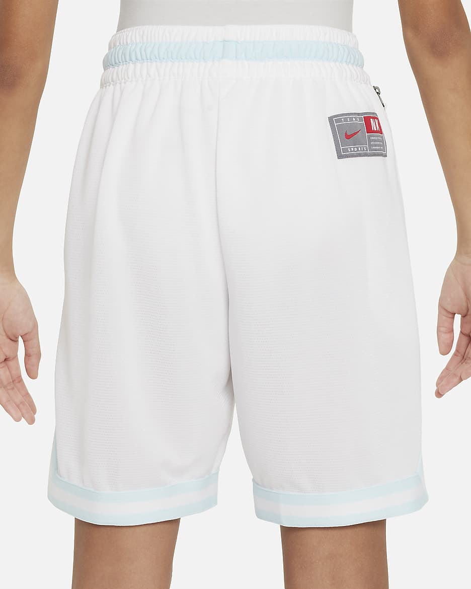 Nike DNA Culture of Basketball Older Kids' Dri-FIT Shorts - White/Glacier Blue